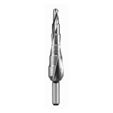 HSS Step Drill -Co5, Size 1, 3/16 -1/2
