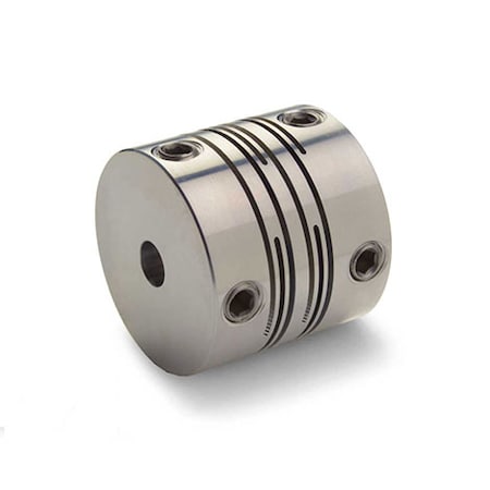 Slit Coupling, Set Screw, Short, Bores 3x3mm, OD 13.0mm, Aluminum MPN:MRSS13-3-3-A