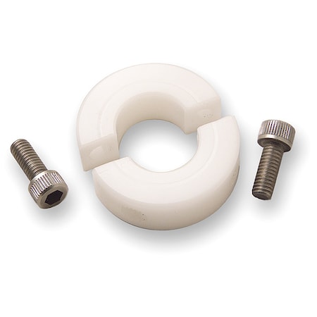 Shaft Collar, Stainless Steel, 9/16 in, Acetal MPN:MSP-9E-P
