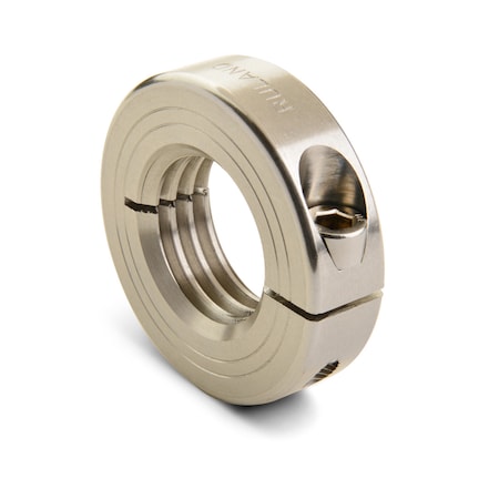 Left Hand Threaded Collar, Bore M12x1.75, Stainless Steel, OD 28mm MPN:MTCL-12-1.75-SS-LH