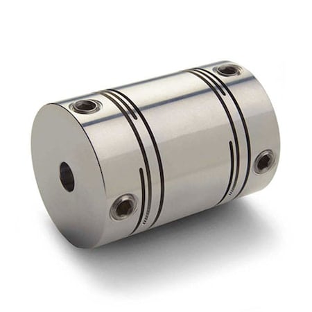 Slit Coupling, Set Screw, Long, Bores 0.375