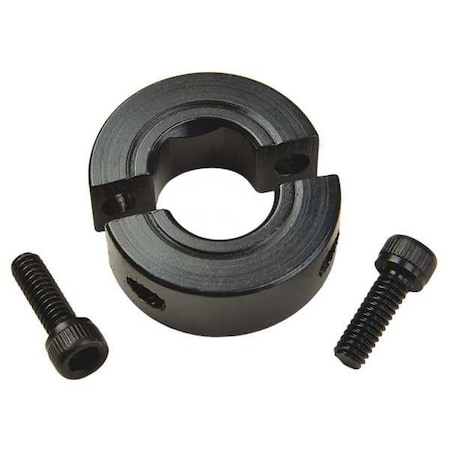 Shaft Collar, D-Bore, 2Pc, 1/4 In, Steel MPN:SPD-4-F