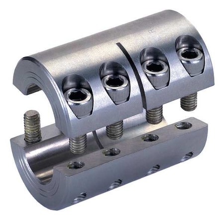 Coupling, Two Piece, Bore Dia 1/4 In MPN:SPX-4-4-SS