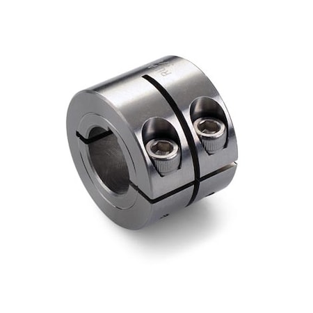 Keyed Shaft Collar, 1pc Double Wide, Bore 1.750