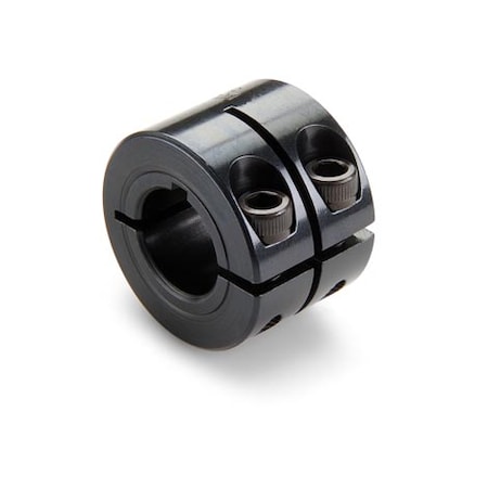 Keyed Shaft Collar, 1pc Double Wide, Bore 2.000