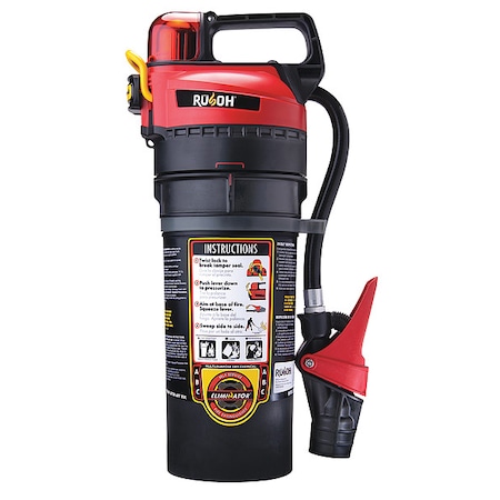 Reloadable Fire Extinguisher, 5.9 lb Capacity, Class ABC, UL Rating3A:40B:C 13 sec, Discharge Time: MPN:0930001