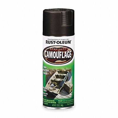 Camouflage Spray Paint Black 12 oz. MPN:1916830