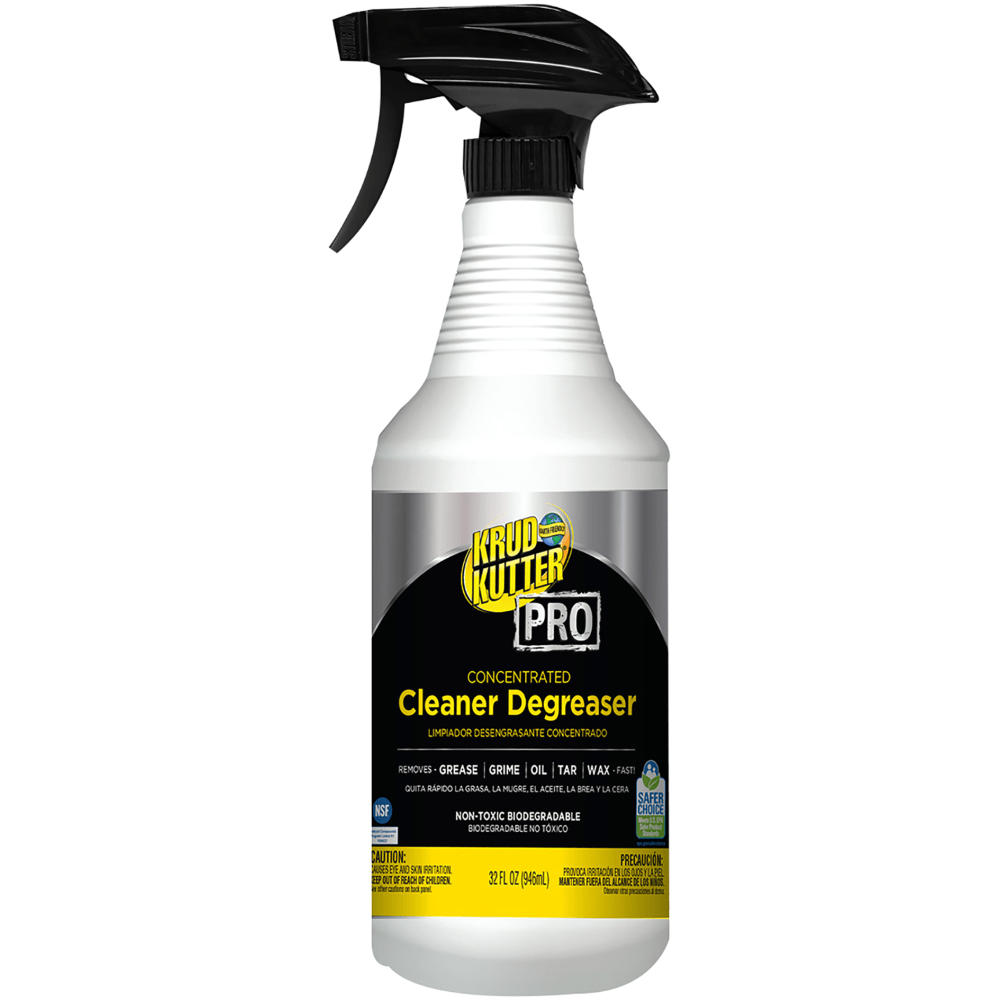 Krud Kutter Pro Concentrated Cleaner Degreaser, 32 Oz, Clear, Pack Of 6 Bottles MPN:352263