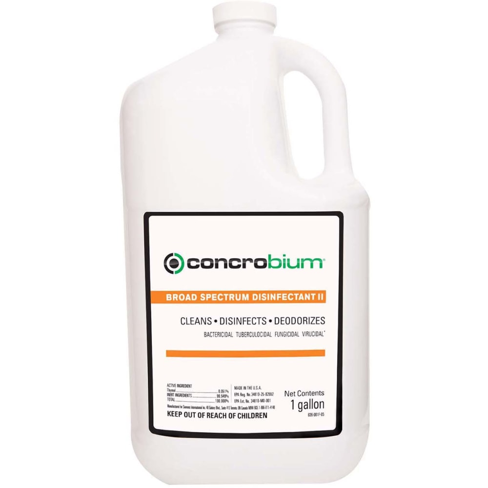 Concrobium Broad Spectrum Disinfectant Cleaner Pro, 1 Gallon, Case Of 4 Bottles MPN:626001