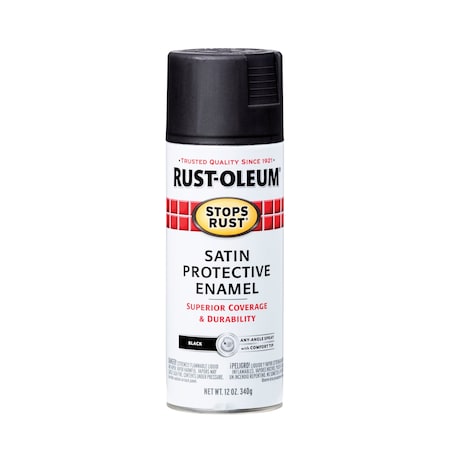 12OZ. Satin Black Spray MPN:7777830