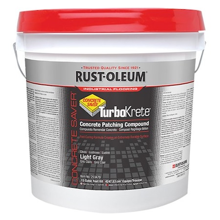 Concrete Patching Compound, 30 lb, Pail, TurboKrete, Epoxy, Gray MPN:5494323