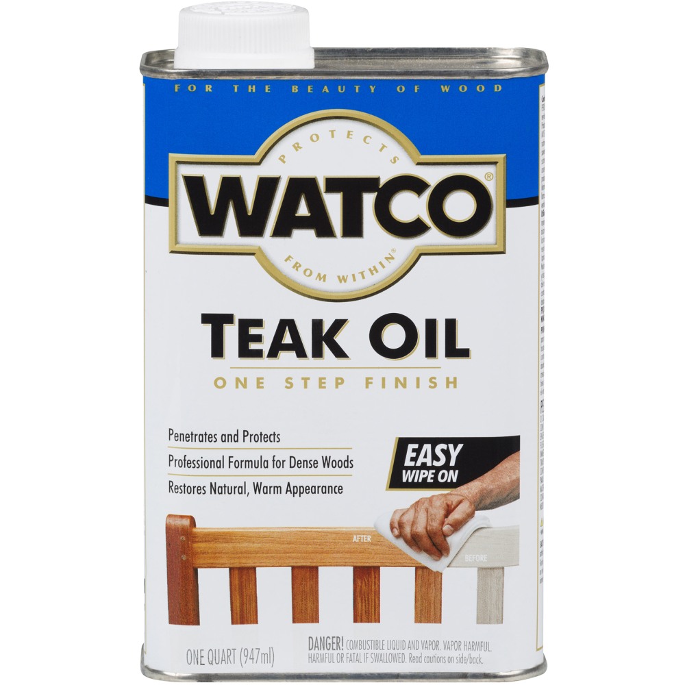 Watco Teak Oil, 32 Oz, Case Of 4 Bottles MPN:A67141