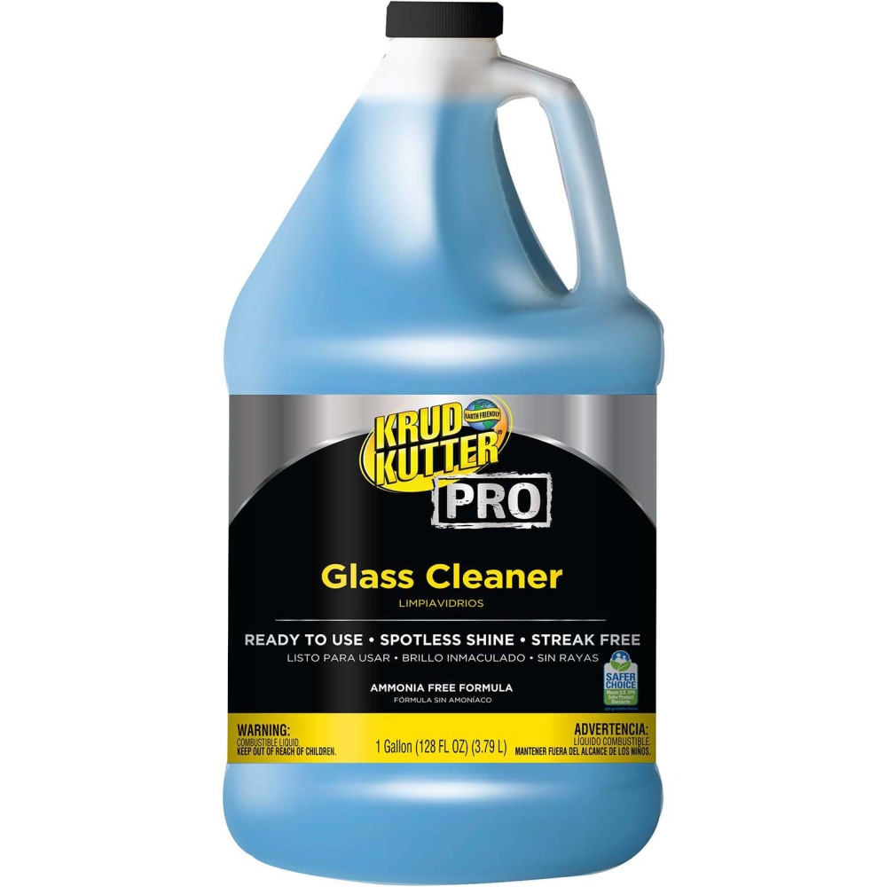 Krud Kutter Pro Glass Cleaner, 1 Gallon, Blue, Pack Of 4 Jugs MPN:352243