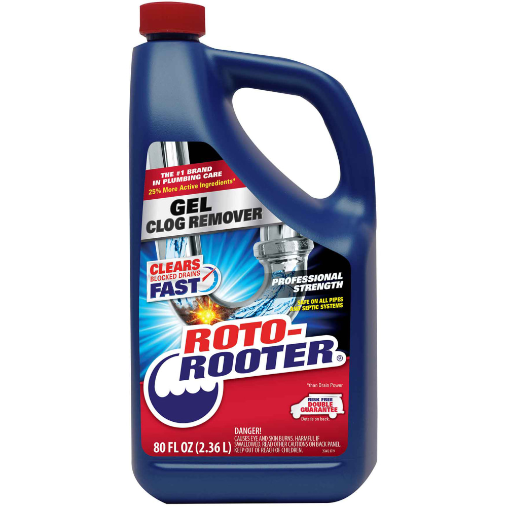 Rust-Oleum Roto Rooter Clog Remover, 80 Oz, Case Of 4 Bottles MPN:351408