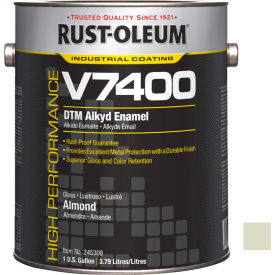 Rust-Oleum V7400 Series 340 VOC DTM Alkyd Enamel Almond Gallon Can - 245308 245308 - Pkg Qty 2