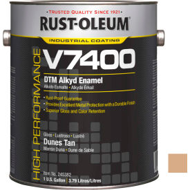 Rust-Oleum V7400 Series 340 VOC DTM Alkyd Enamel Dunes Tan Gallon Can - 245382 245382 - Pkg Qty 2