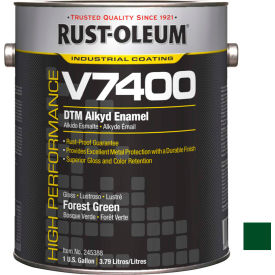Rust-Oleum V7400 Series 340 VOC DTM Alkyd Enamel Forest Green Gallon Can - 245388 245388 - Pkg Qty 2
