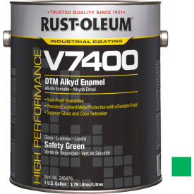 Rust-Oleum V7400 Series 340 VOC DTM Alkyd Enamel Safety Green Gallon Can - 245476 245476 - Pkg Qty 2