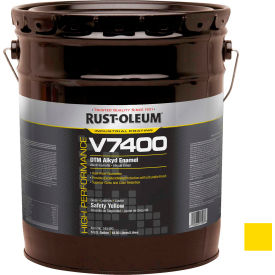 Rust-Oleum V7400 Series 340 VOC DTM Alkyd Enamel Safety Yellow Gallon Can - 245479 245479 - Pkg Qty 2