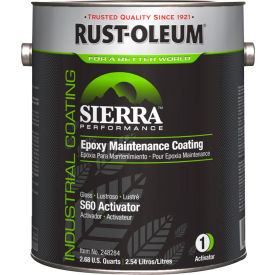 Rust-Oleum® S60 Water-Based Epoxy Maintenance Coating 1 Gallon Can Gloss Activator 248284 - Pkg Qty 2