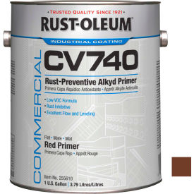 Rust-Oleum Comm Cv740 100 VOC DTM Alkyd Enamel RustPrev MaintPaint Flat RD Primer Gal Can - 255610 255610 - Pkg Qty 2