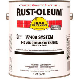 Rust-Oleum V7500 Series 450 VOC DTM Alkyd Enamel High Gloss White 5 Gallon Pail - 2766300 2766300