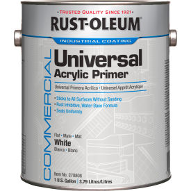 Rust-Oleum® Universal Acrylic Primer 1 Gallon Can Flat White 278808 - Pkg Qty 2
