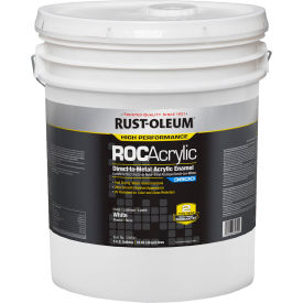 Rust-Oleum® ROCAcrylic 3800 Acrylic Enamel Paint 5 Gallon Pail Gloss White 316531