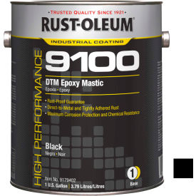 Rust-Oleum 9100 System 340 VOC DTM Epoxy Mastic Black Gallon Can - 9179402 9179402 - Pkg Qty 2