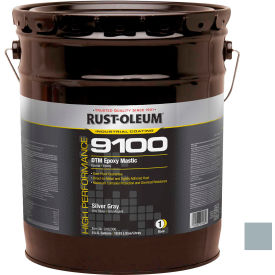 Rust-Oleum 9100 System 340VOC DTM Epoxy Mastic Silver Gray 5 Gallon Pail - 9182300 9182300