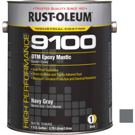 Rust-Oleum 9100 System 340 VOC DTM Epoxy Mastic Navy Gray Gallon Can - 9186402 9186402 - Pkg Qty 2