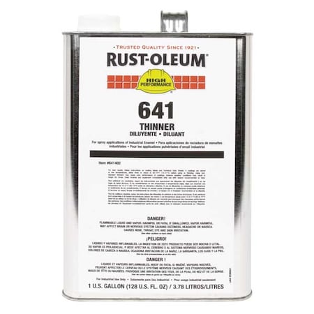 Paint Thinner, 1 gal, Can MPN:641402