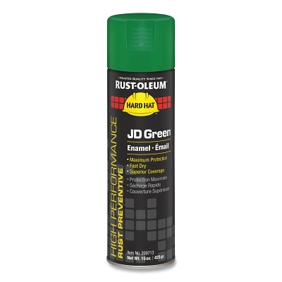 John Deere Green Hard Hat Spray Paint 15 Oz Fill MPN:209713