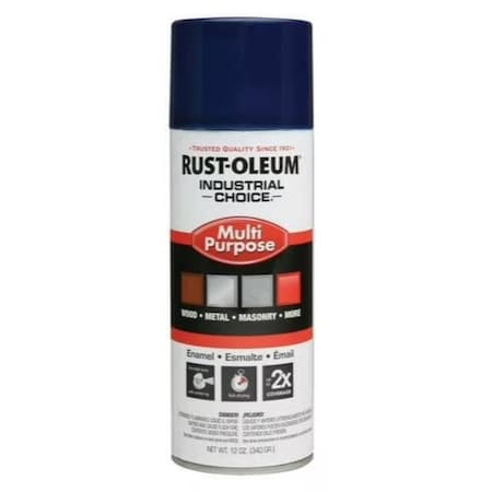 Spray Paint, Regal Blue, Gloss, Solvent, 12 oz MPN:1622830V