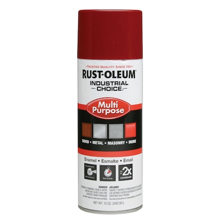 Spray Paint, Banner Red, Gloss, Solvent, 12 oz MPN:1666830