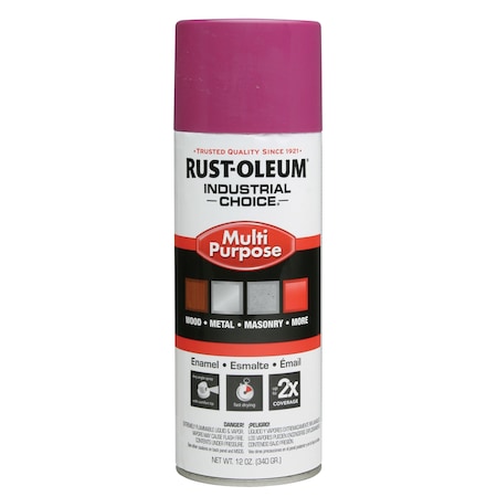 Spray Paint, OSHA Safety Purple, Gloss, Solvent, 12 oz MPN:1670830