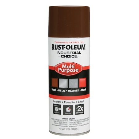 Spray Paint, Leather Brown, Gloss, Solvent, 12 oz MPN:1674830
