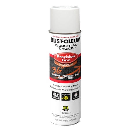 Precision Line Marking Paint, Inverted, White, 20 oz MPN:203030V