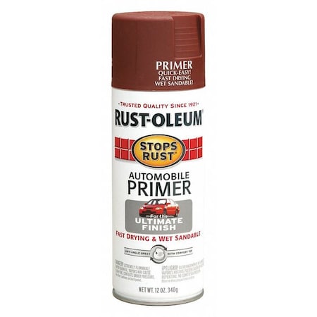 Spray Paint, Red, Primer, Solvent, 12 oz MPN:2067830