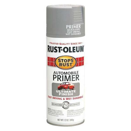 Spray Paint, Light Gray, Solvent, 12 oz MPN:2081830