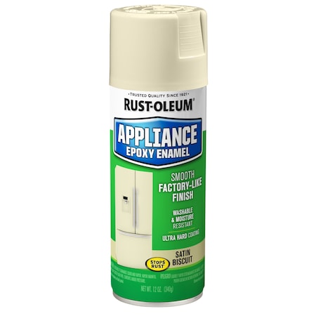 Spray Paint, Biscuit, Gloss, Solvent, 12 oz MPN:210372
