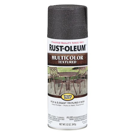 Textured Spray Paint, Aged Iron, Textured, Solvent, 12 Oz MPN:223525