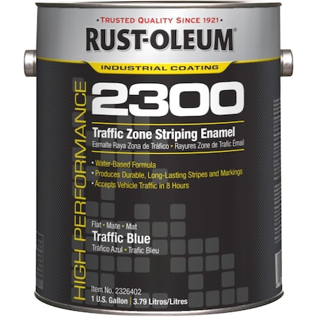 Traffic Zone Striping Paint, 1 gal., Blue, Water -Based MPN:2326402