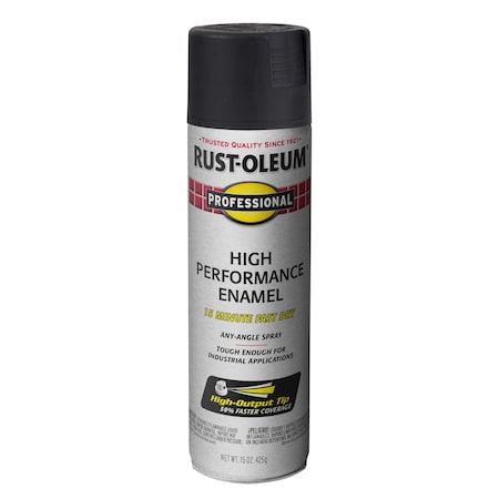 Rust Preventative Spray Paint, Black, Semi-Gloss, 15 Oz MPN:239107