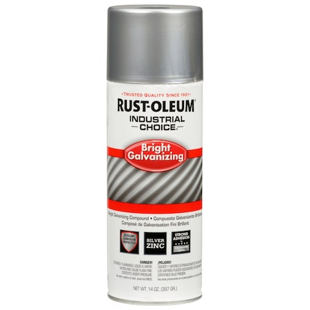 Spray Paint, Silver, Gloss, Solvent, 14 oz MPN:244305