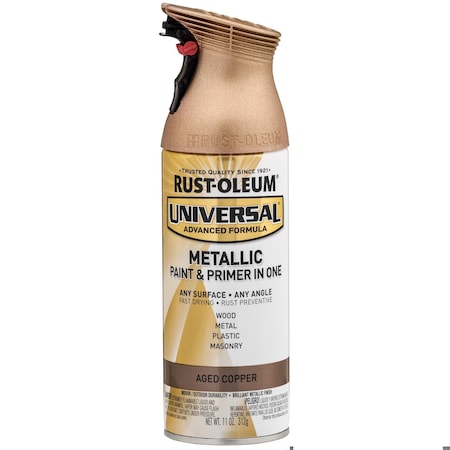 Spray Paint, Aged Copper, Metallic, Solvent, 11 oz MPN:249132