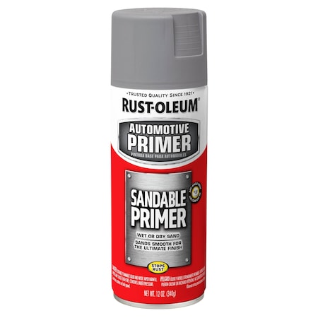 Automotive Sandable Primer Spray, Gray, 12 Oz MPN:249415