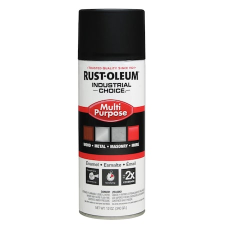 Spray Primer . Black, 12 oz, Aerosol Can, Flat MPN:257400