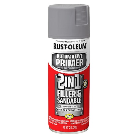 Filler and Sandable Primer . Gray, 12 oz, Flat MPN:260510