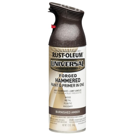 Spray Paint, Burnished Amber, Forged Hammered, Solvent, 12 oz MPN:271480